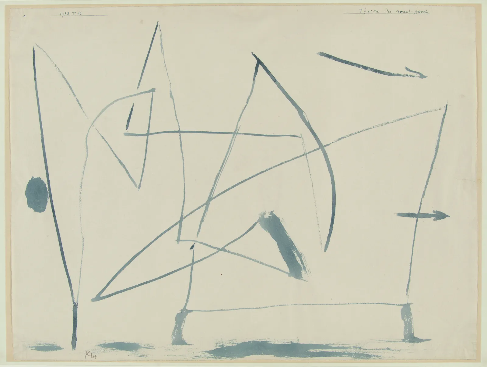 Paul Klee, Pfeile der avant-garde, 1933.