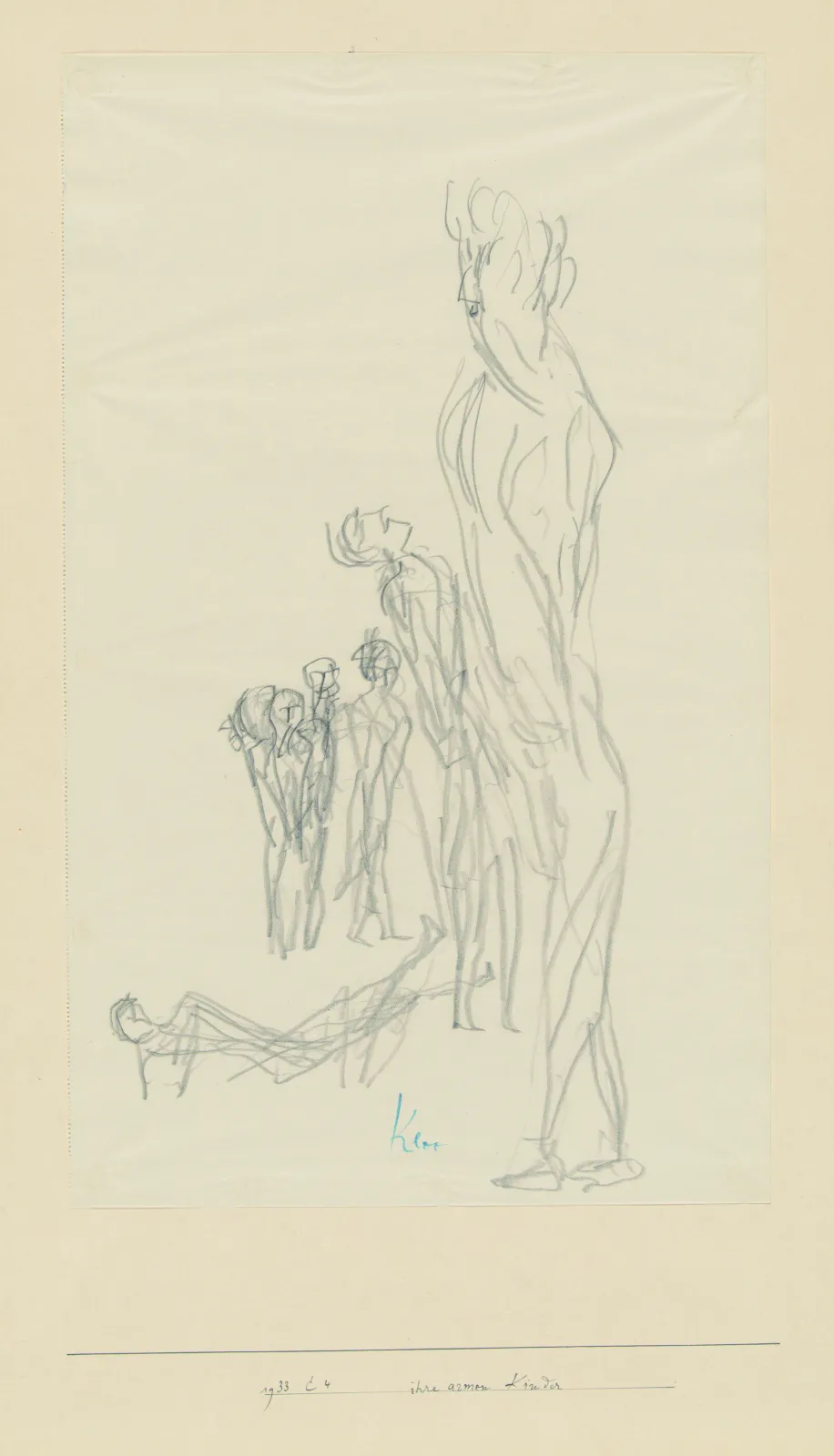 Paul Klee, ihre armen Kinder, 1933.