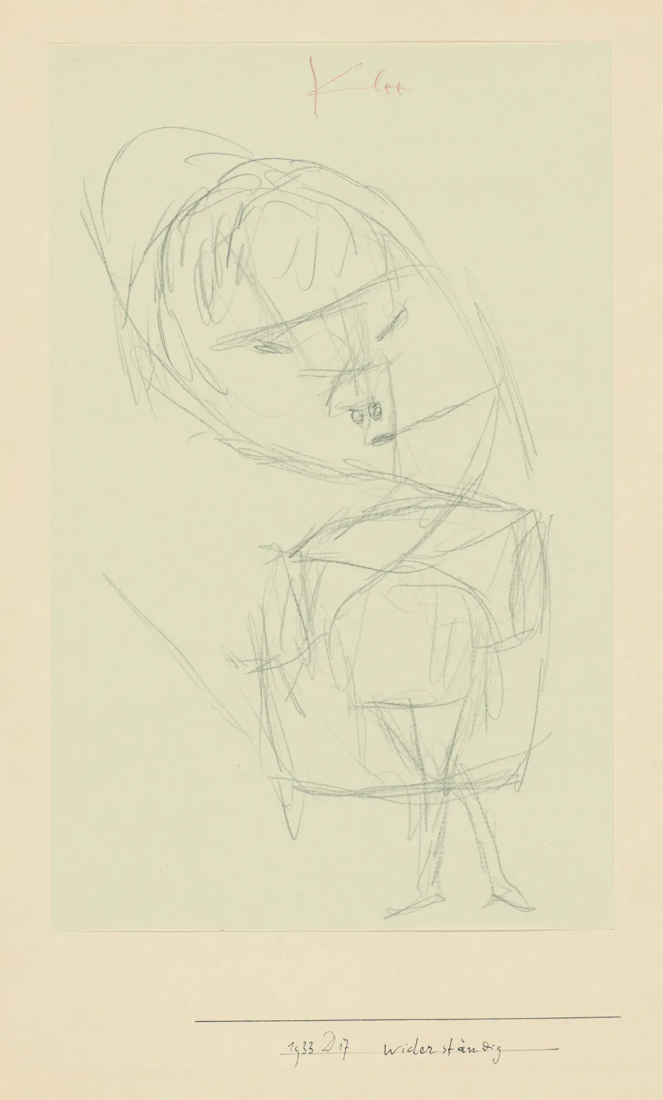 Paul Klee, widerständig, 1933.